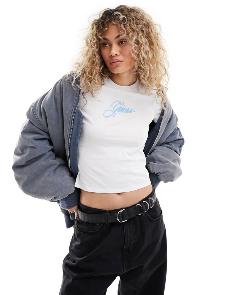 

Guess Originals – белая футболка с логотипом
