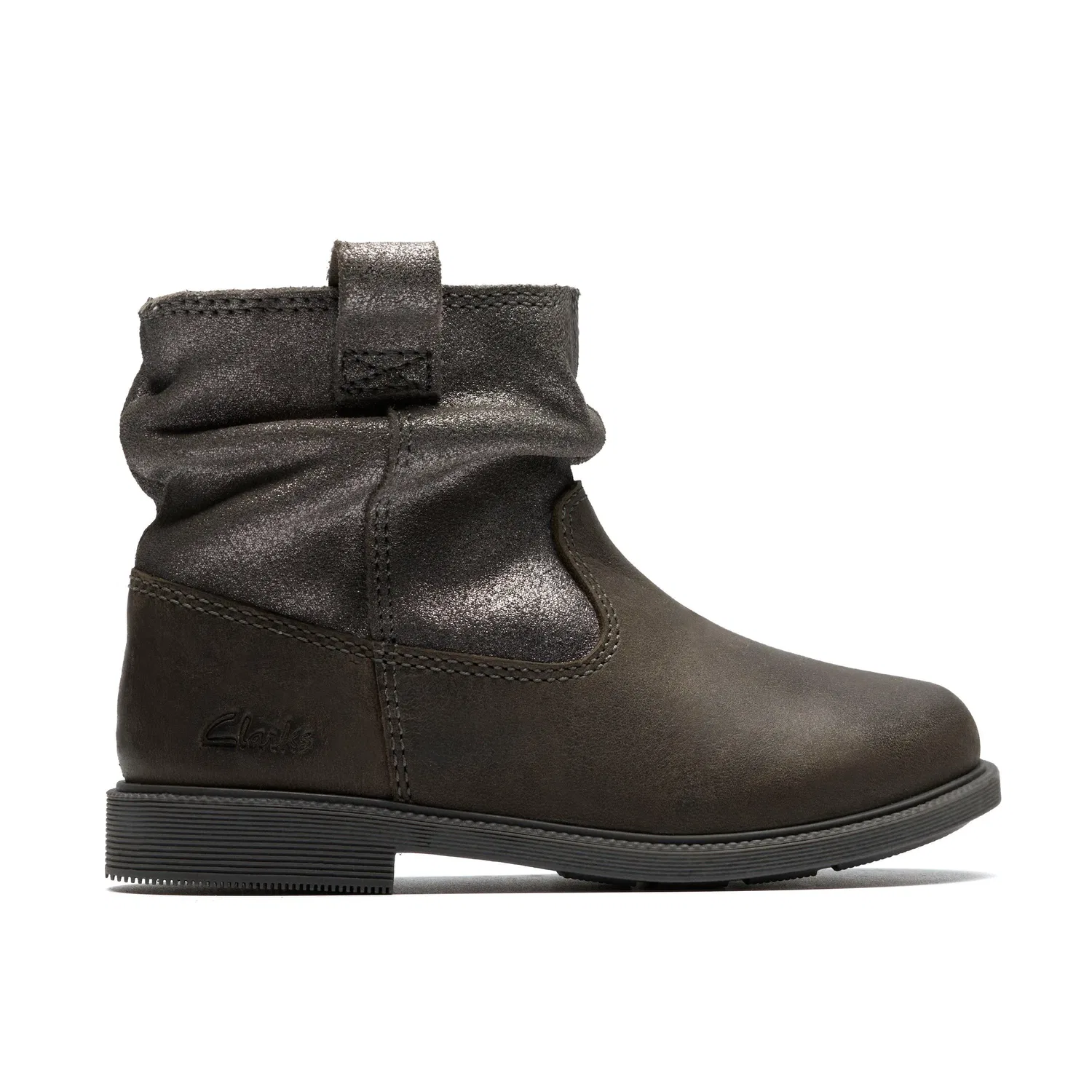 Ботинки детские Clarks Oaklyn Top T, замшевые, серые