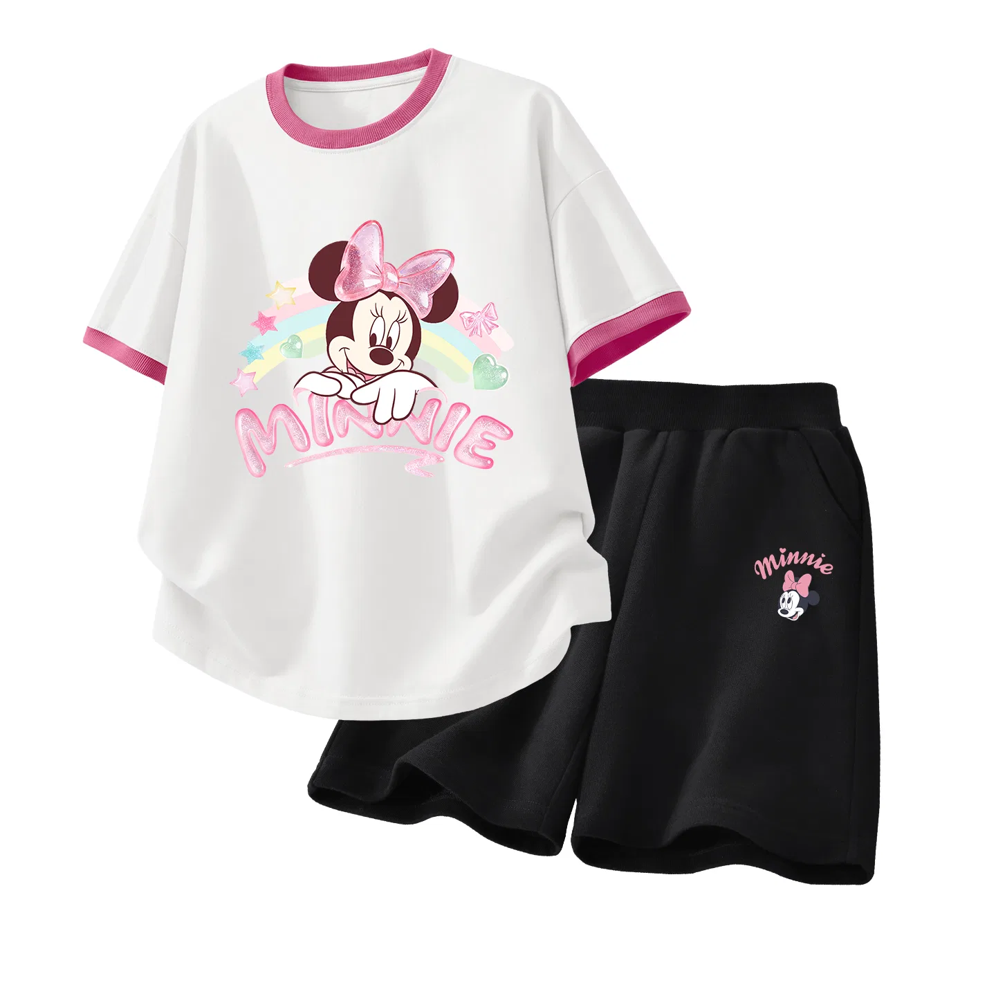 Детский спортивный костюм Casual Sportswear 2 Piece Set Disney, Daisy White Red+Daisy K Black