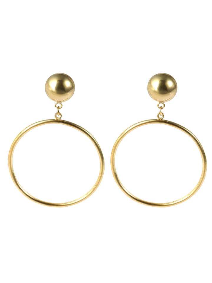 

Adeliás Женские серьги - серьги-подвески из нержавеющей стали в золотом исполнении