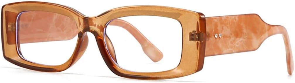 

Модные прямоугольные женские солнцезащитные очки класса люкс в стиле ретро, ​​конфетные цвета, прозрачный градиент; мужские очки с широкими дужками и заклепками UATXTAU, Tea Clear