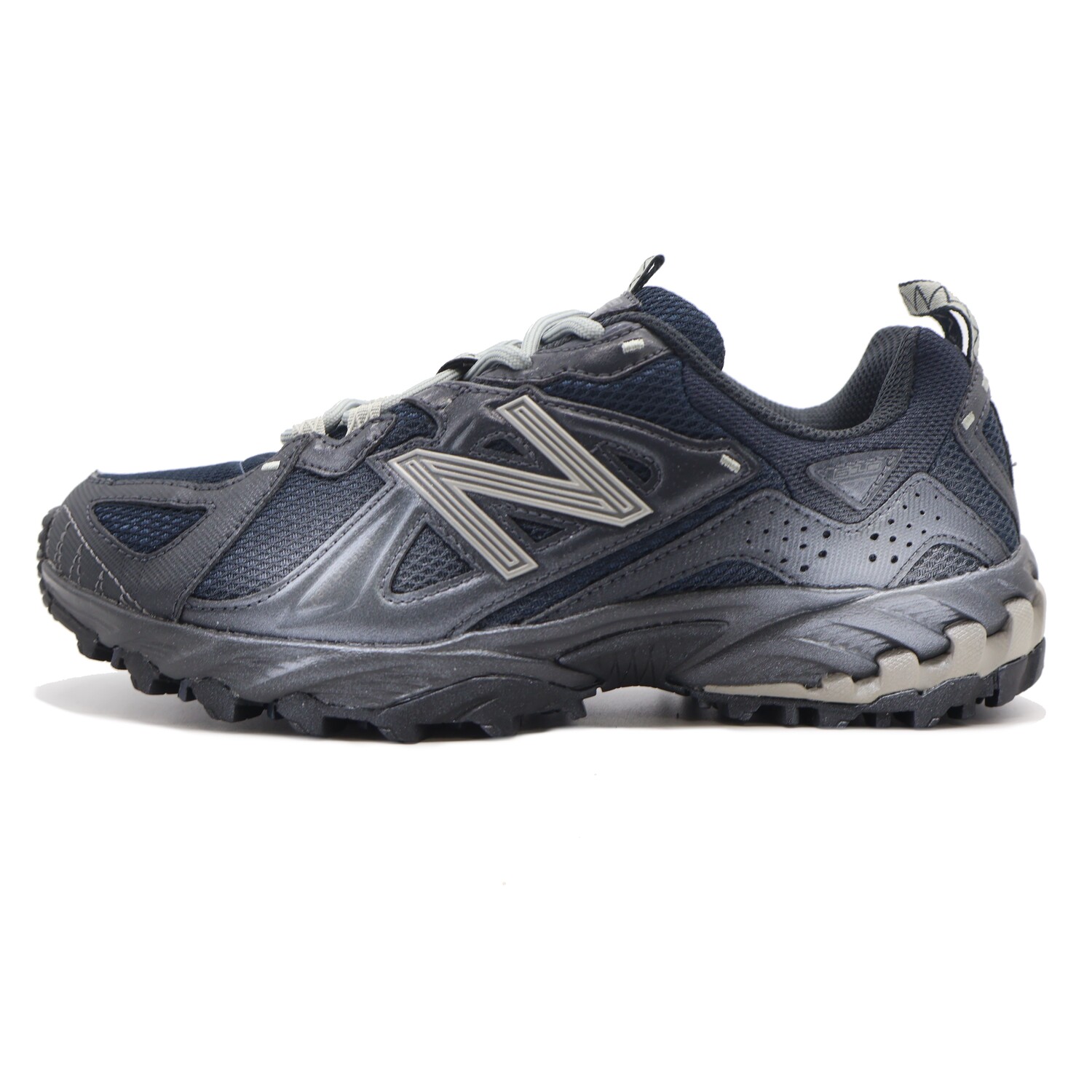 

610T Кроссовки для походов унисекс с низким верхом, черные/серебристые New Balance