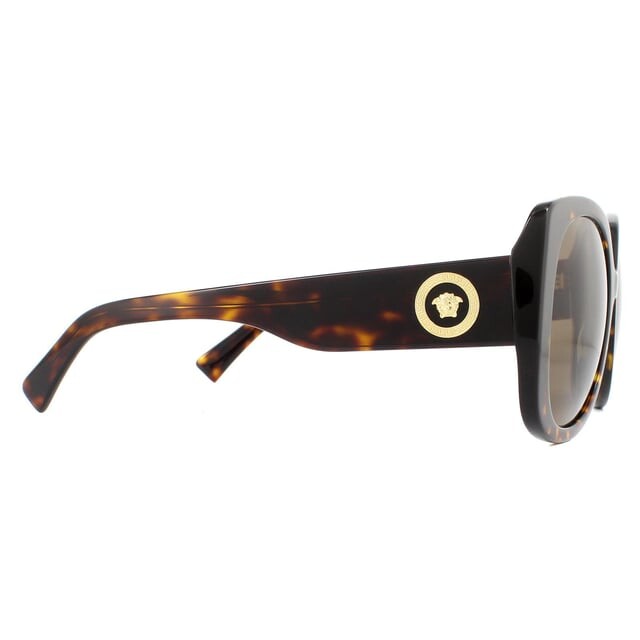 Солнцезащитные очки ve4387 108/73 гавана темные Versace, коричневый — фото 4