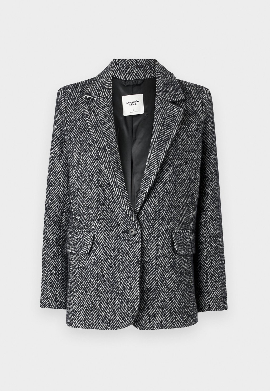

Блейзер CLASSIC HERRINGBONE Abercrombie & Fitch, светло-серый