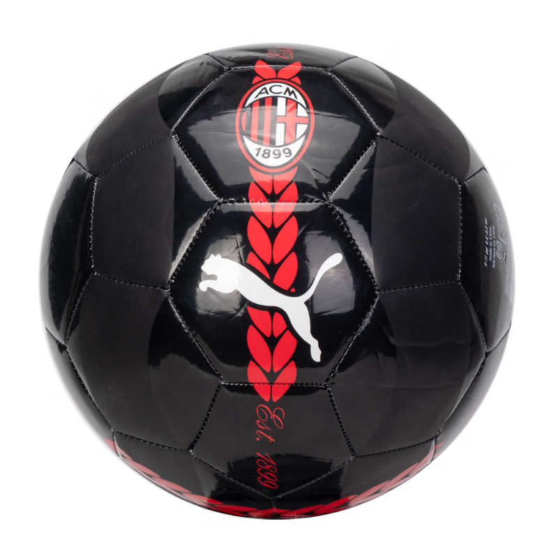 

PUMA Футбольный мяч AC Beige Blue Soccer PU ручной строчки унисекс Black Red