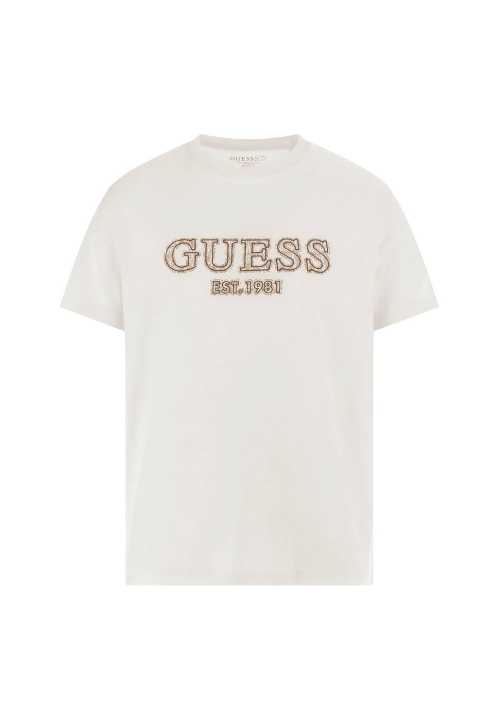 

Футболка с принтом Guess, бежевый