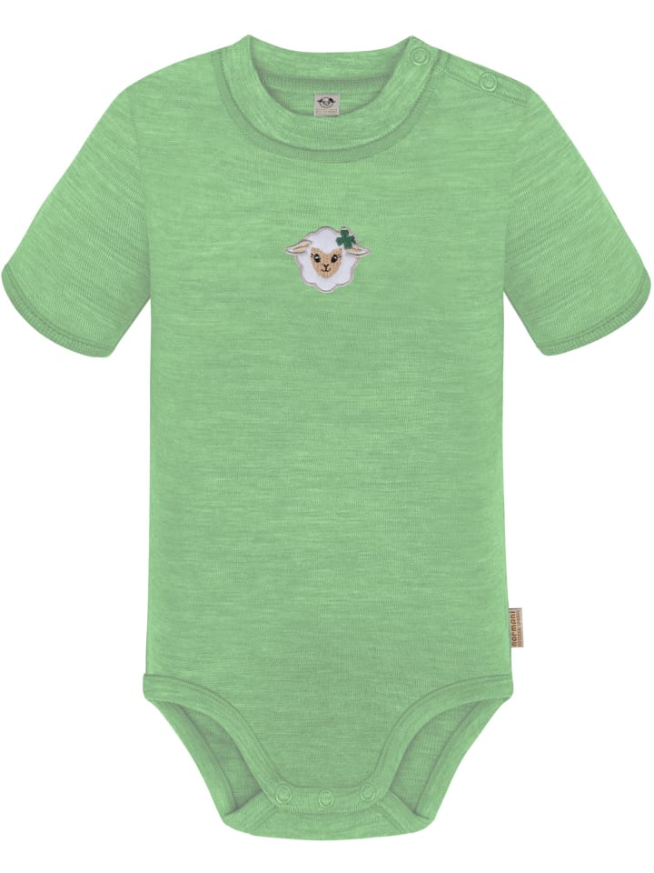 

Normani Outdoor Sports Детский боди с короткими рукавами из мериносовой шерсти Tihoi, зеленого цвета