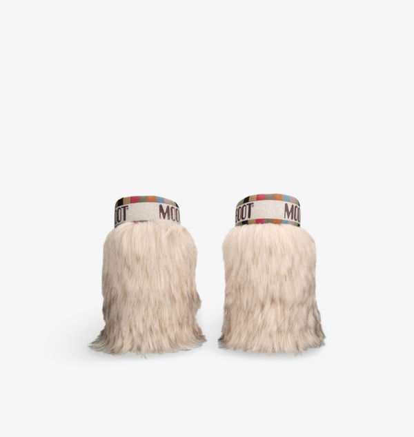 Ботинки женские Moon Boot Icon Yeti из искусственного меха, бежевый — фото 3