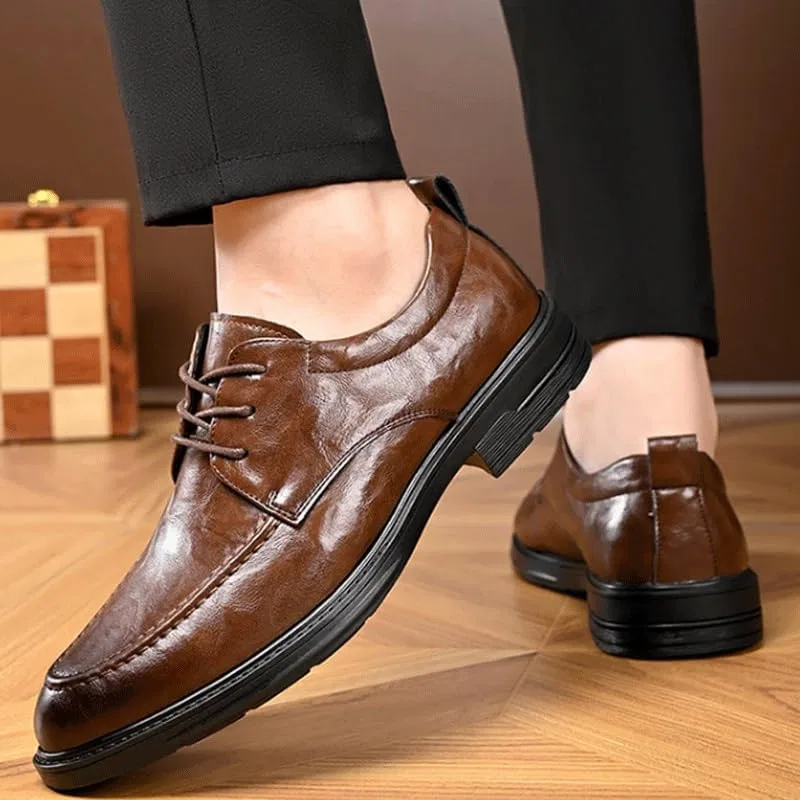 Лоферы кожаные двухцветные Mens Commuter, коричневый DHFIRUFSHLO — фото 3