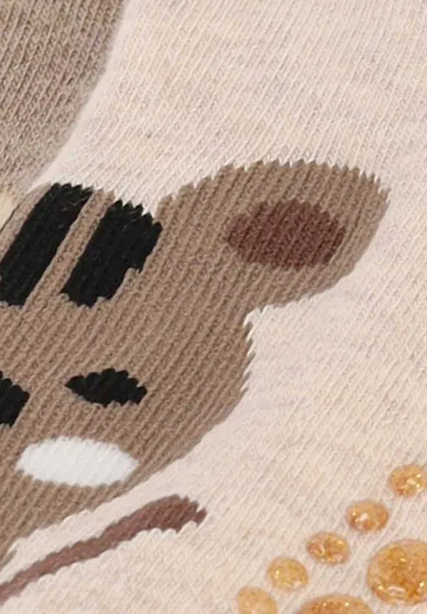 Носки детские Yuhu Mädchen stoppersocken kinder 2 paar, коричневые — фото 2