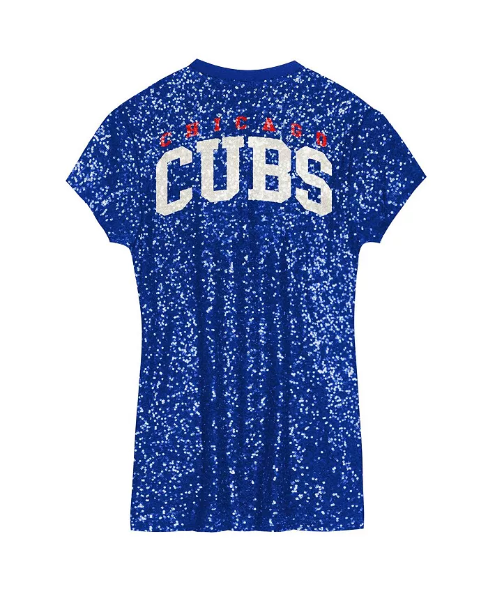 Детское платье для девочек дошкольного возраста Royal Chicago Cubs с пайетками и V-образным вырезом Outerstuff — фото 2