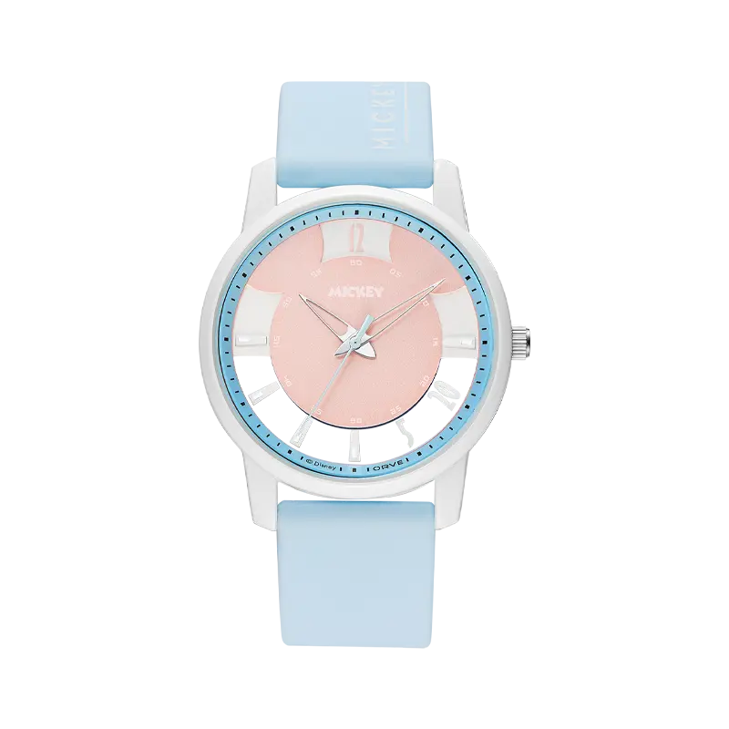 

Disney Часы Mickey Series Quartz Movement Silicone Strap Watch Unisex Skeleton Dial
