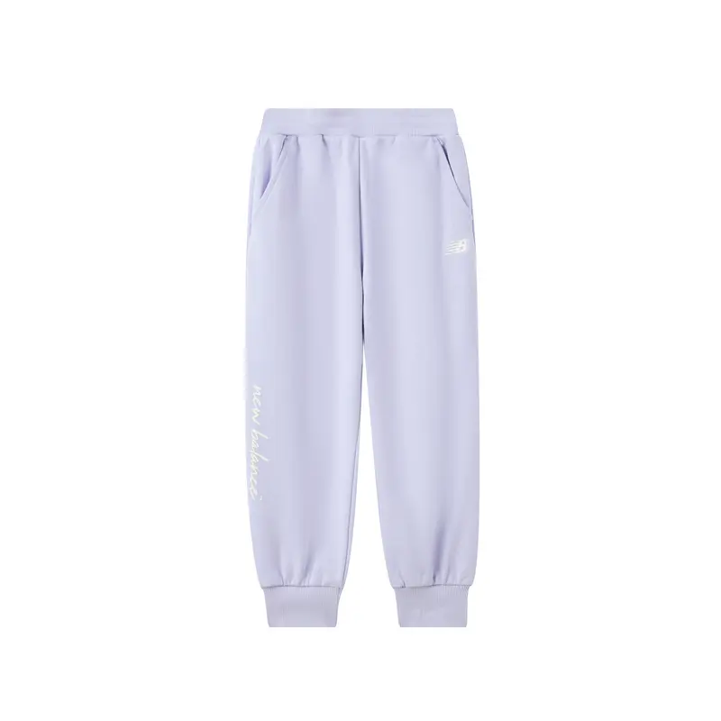 New Balance Детские вязаные спортивные штаны для детей 3-7 лет light purple — фото 3