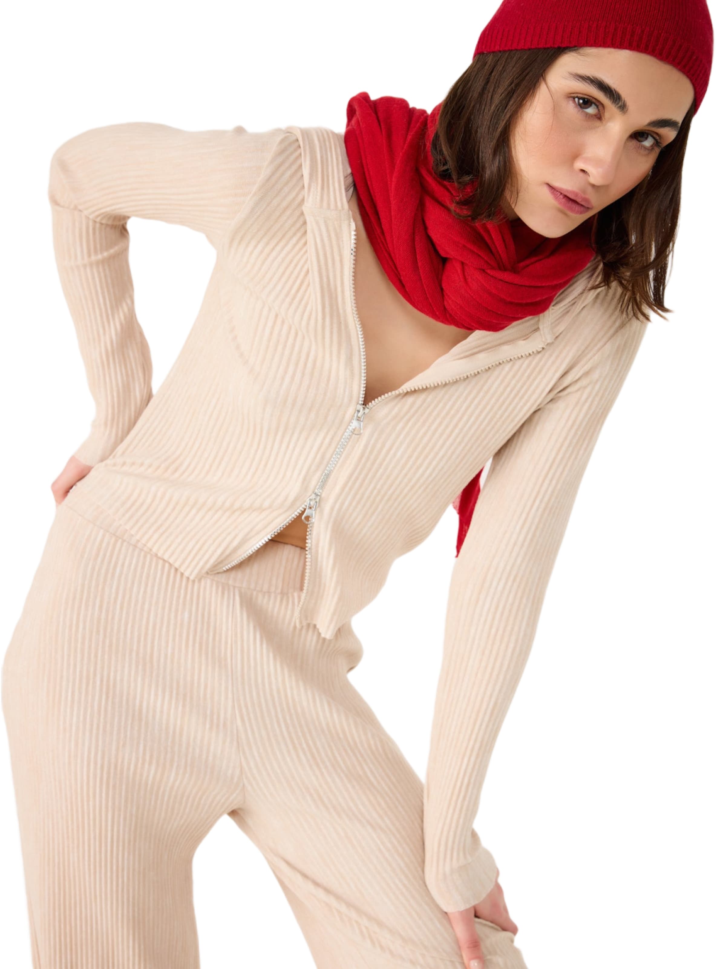 

No Matter What Вязаный кардиган в цвете крем