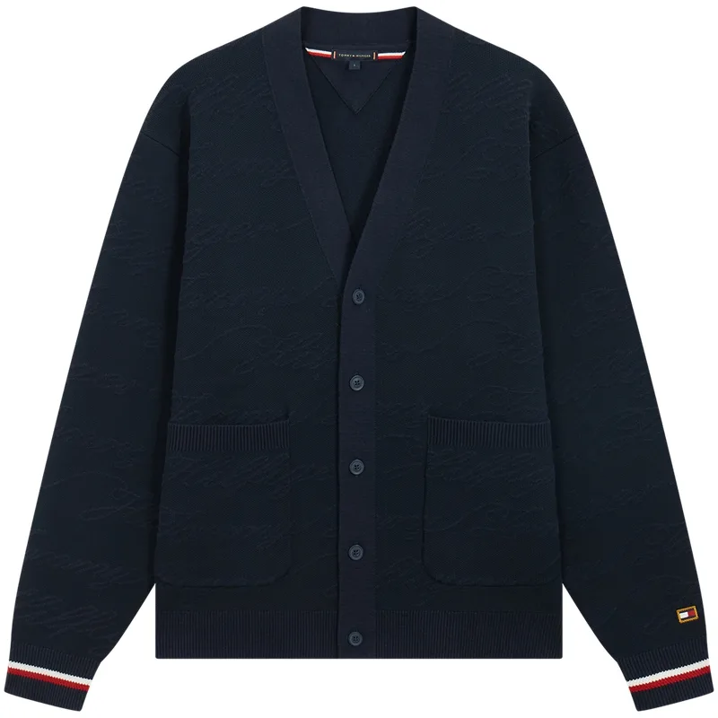 Свитер мужской из коллекции "Год лошади" Tommy Hilfiger, темно-синий DW5