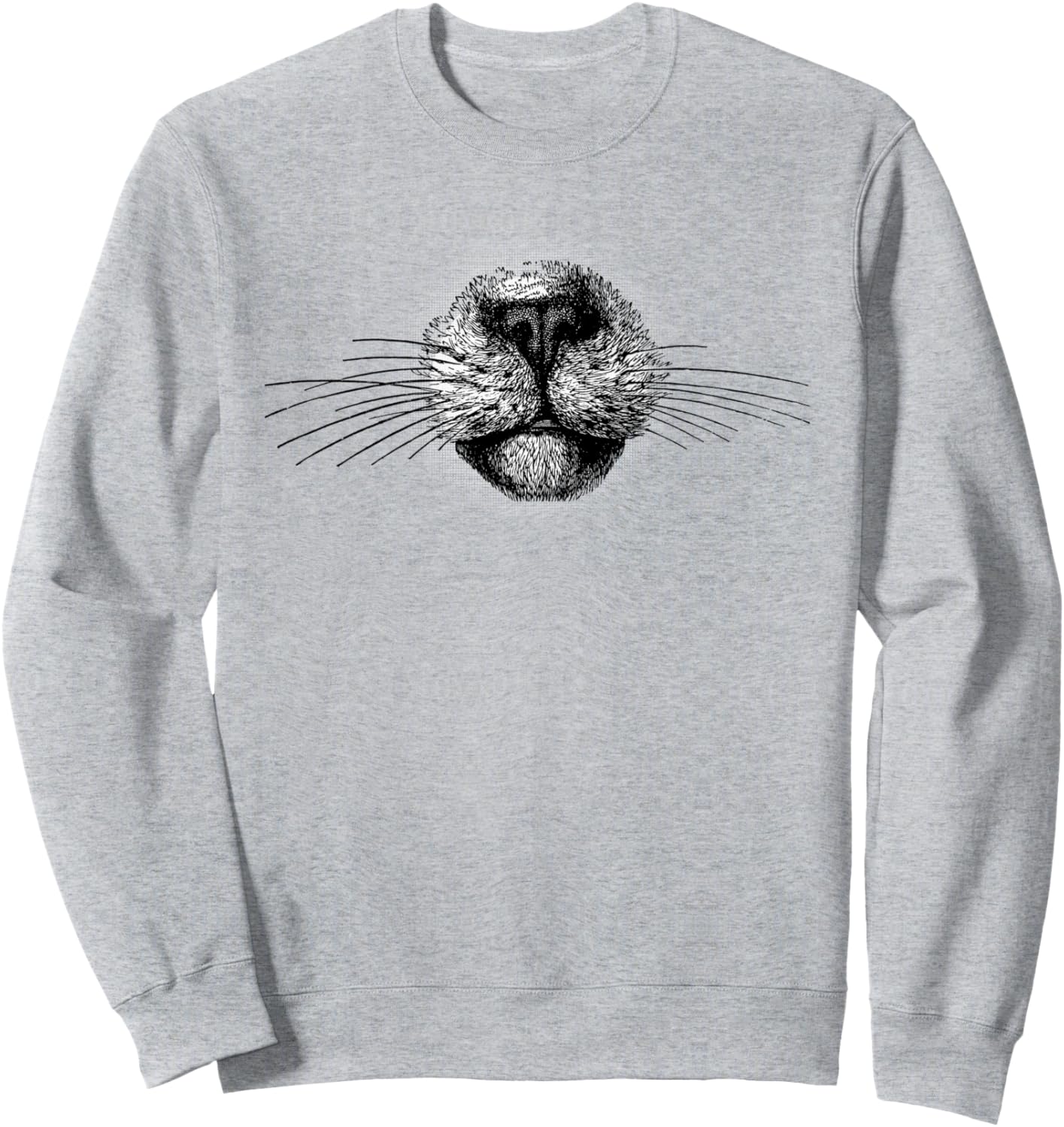 

Милая кошачья мордочка, забавная толстовка для мамы и папы питомца с забавным кошачьим носиком Pet Mom & Dad Retro Cat Tees, серый