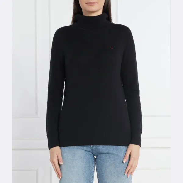 

Тонкий рулон шерсти из шерсти Tommy Hilfiger, черный