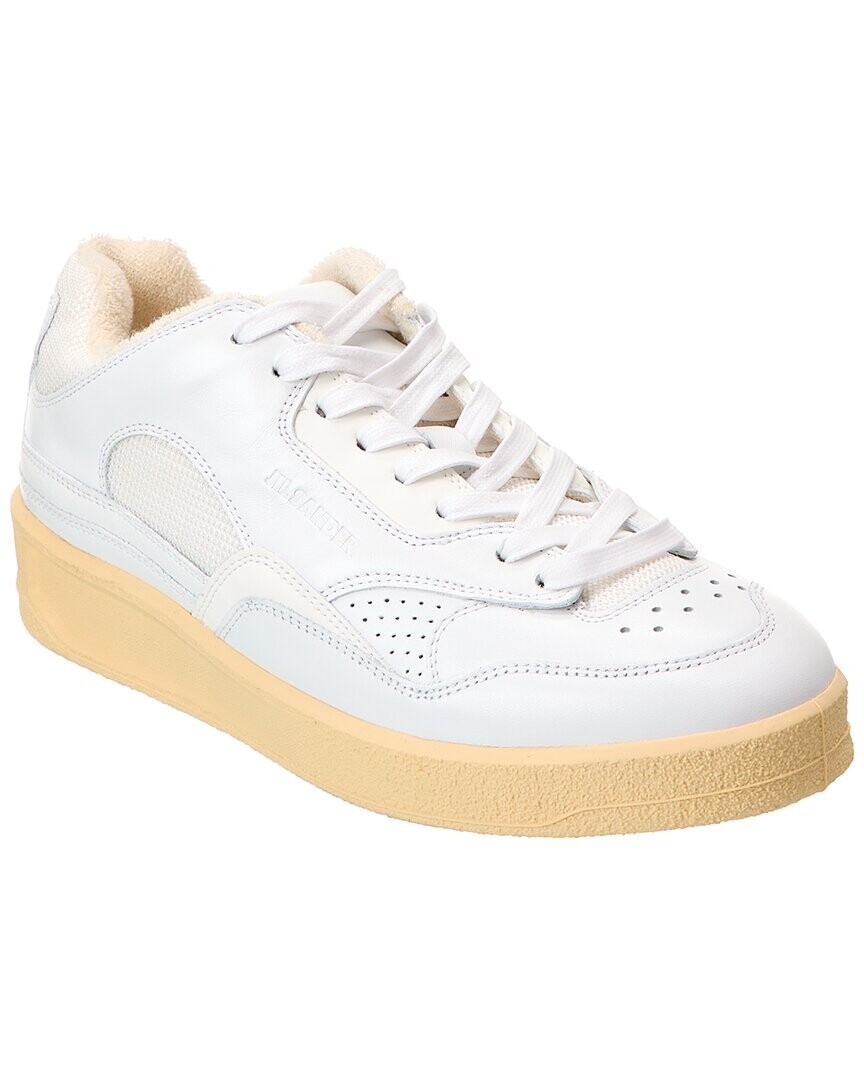 Кроссовки Jil Sander из кожи и сетки, белый