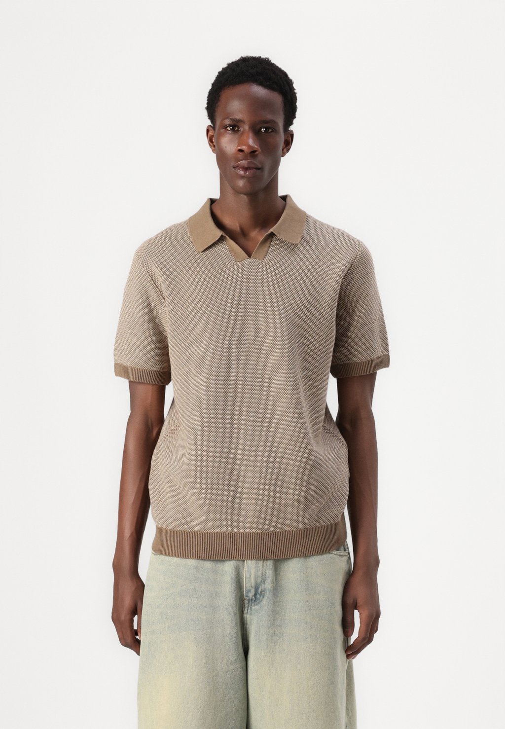 

Поло JPRCCEASTON SPLIT NECK Jack & Jones PREMIUM, светло-коричневый