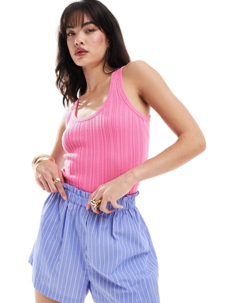 

Vero Moda – Розовый вязаный топ-боксер