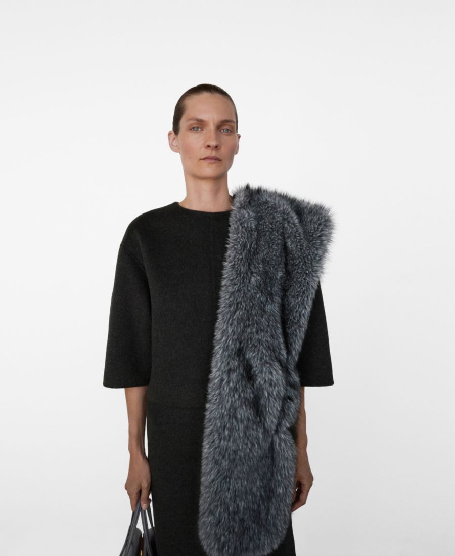 

Женская шерстяная блузка с рукавами три четверти MANGO, Gray