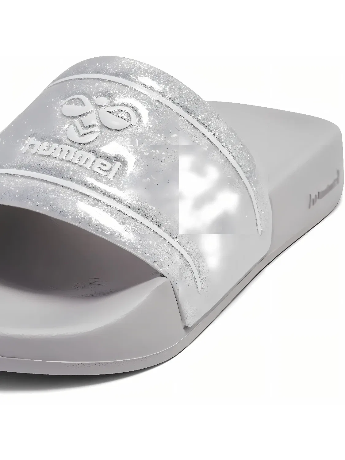 Шлепанцы детские с блестками Pool Slide Glitter Jr Hummel, серый
