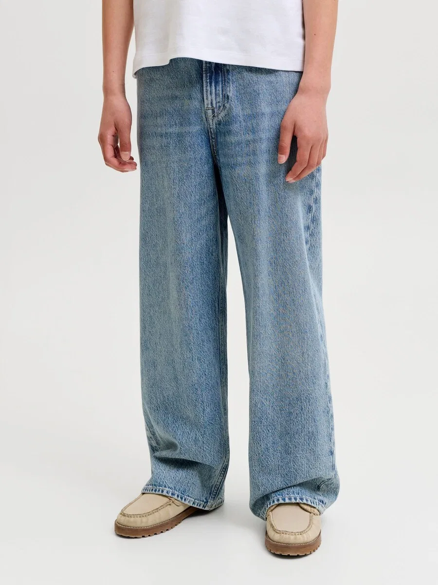 Джинсы Jack & Jones Junior Regular 'JJIDave JJOriginal' синего цвета — фото 2