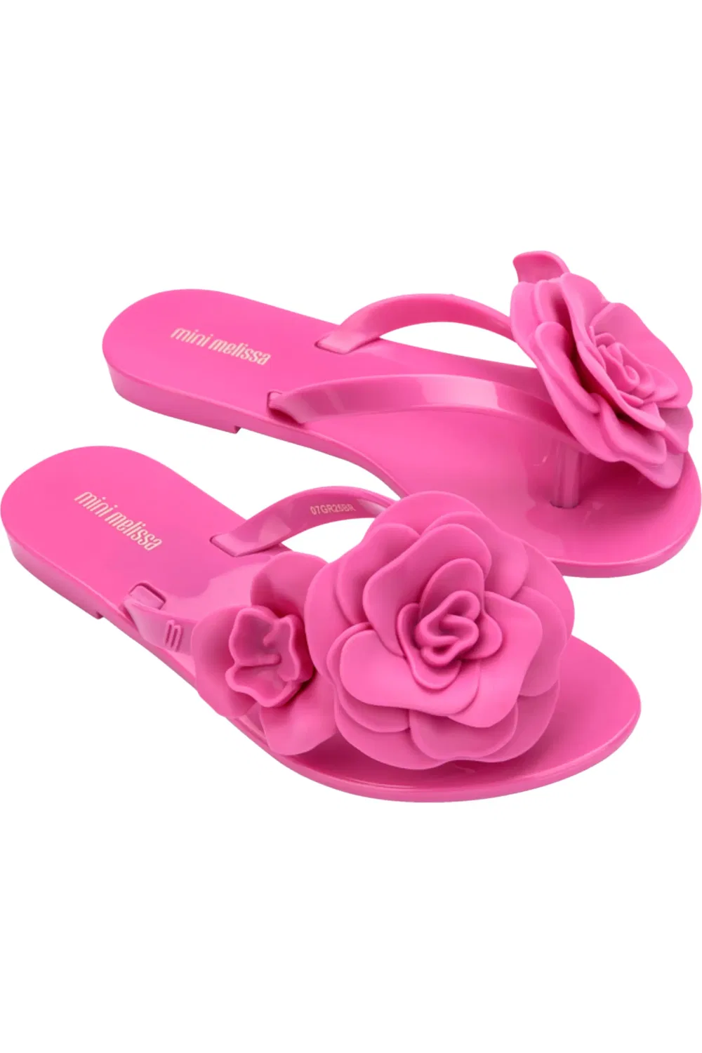 Детские сандалии с цветочным аппликациями Harmonic Mini Melissa, розовый