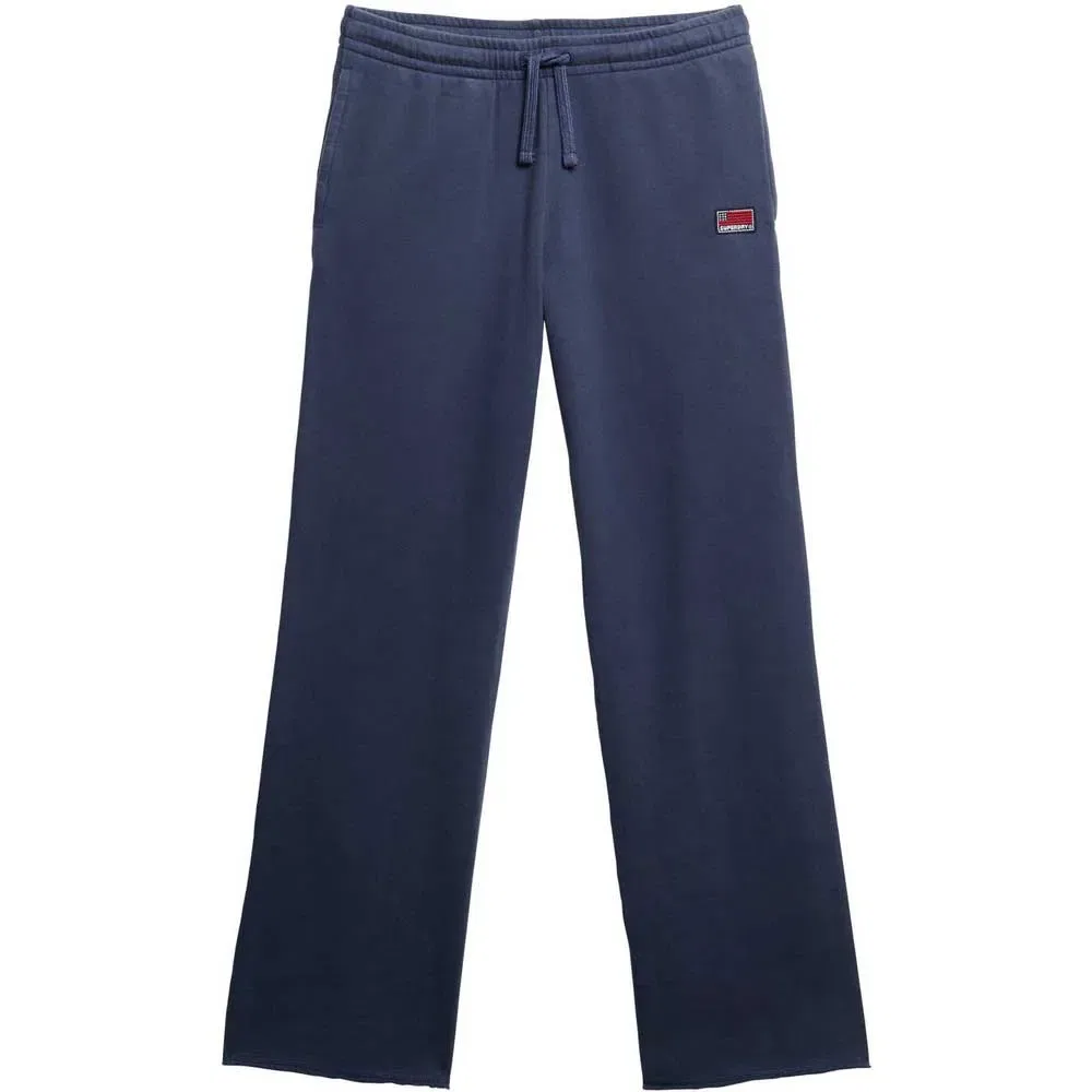 Широкие спортивные брюки Athletic Essential Wide Leg Superdry, синий — фото 3
