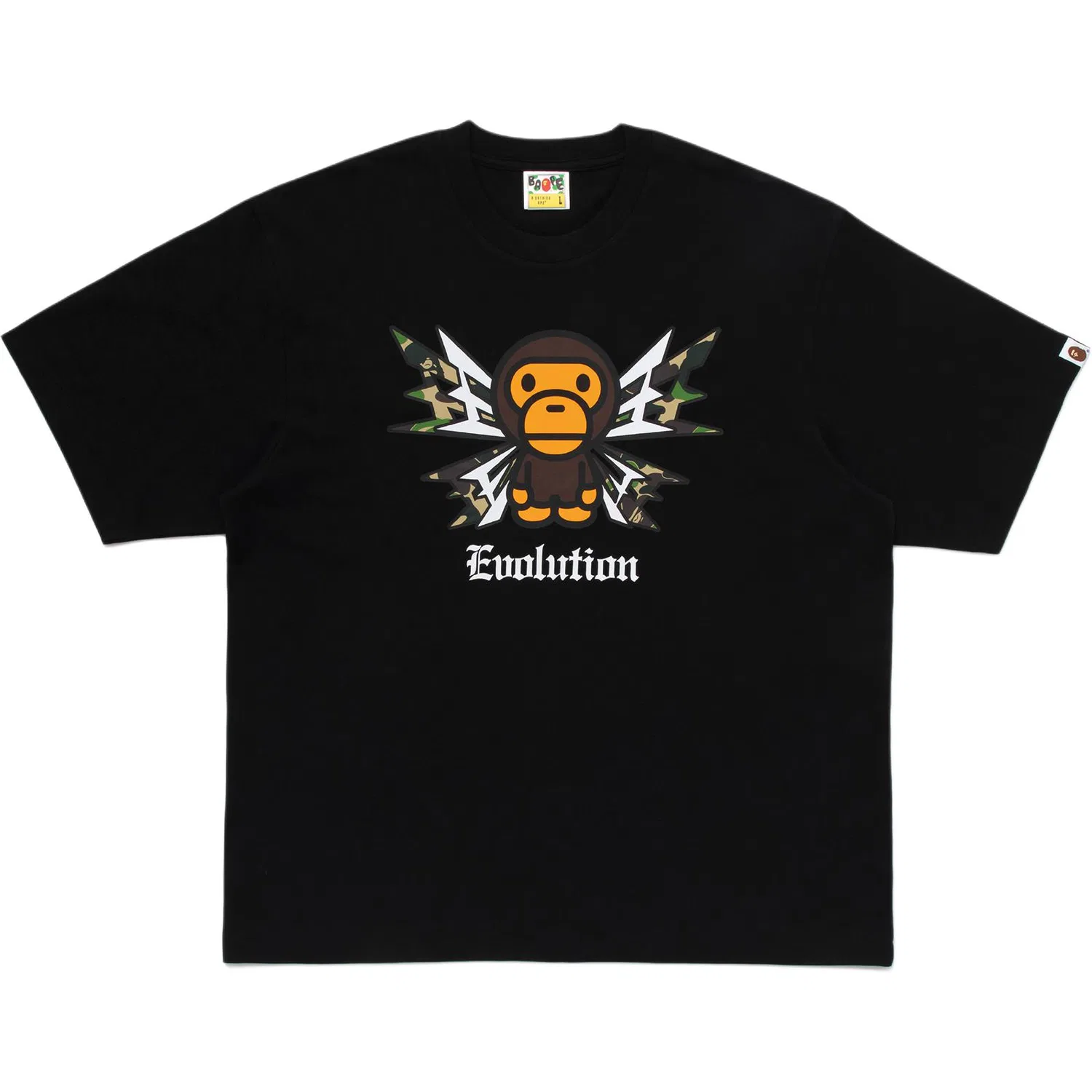 Детская футболка с принтом A BATHING APE, Black