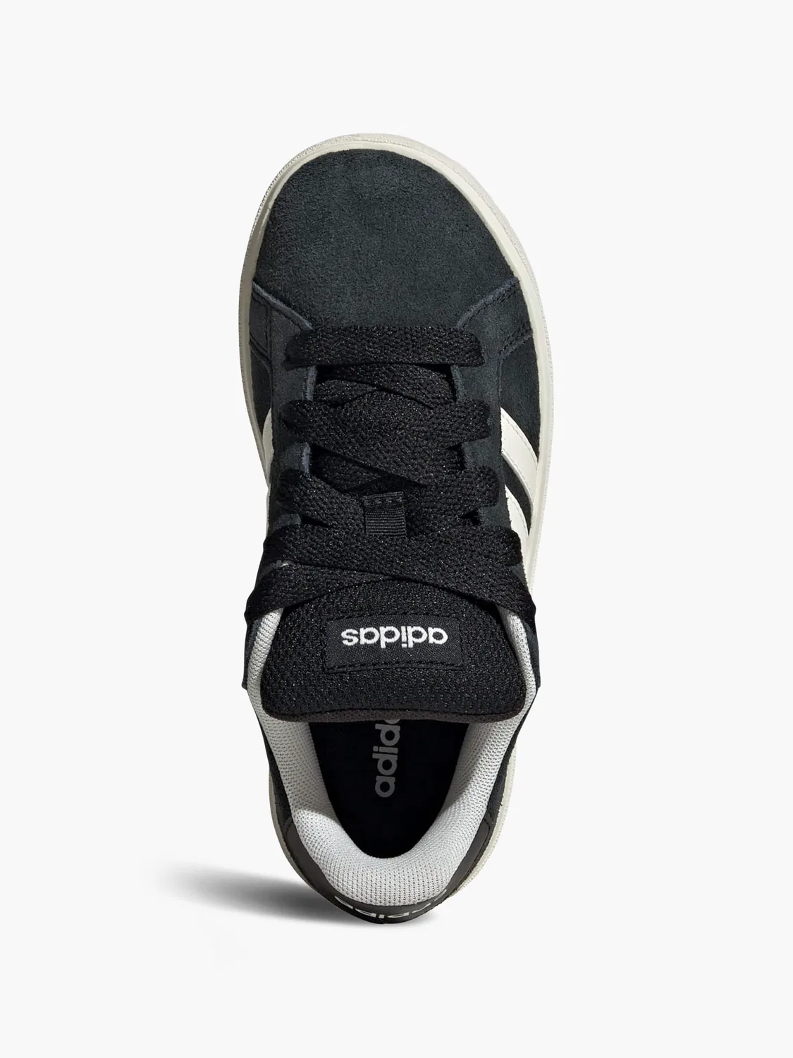 Детские кроссовки с тремя полосками Adidas Grand Court 00s, черный — фото 2