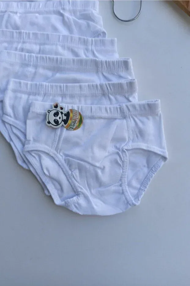 Детские трусы для мальчиков хлопковые 6-Piece boy's panties Tutku, White — фото 2