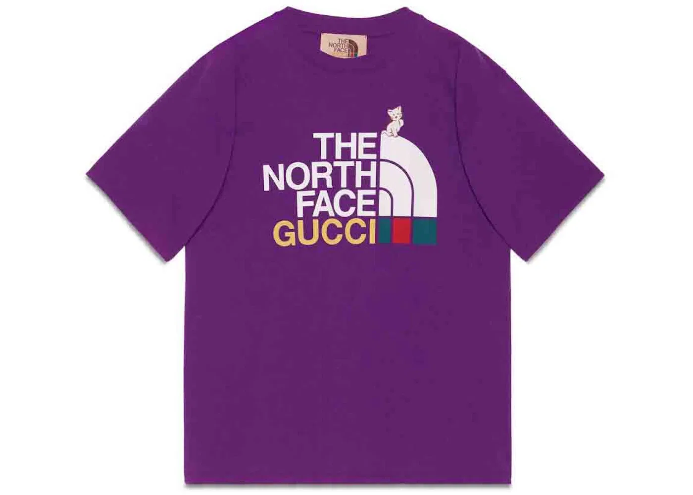 Мужская футболка с принтом Gucci x The North Face T-shirt, Purple