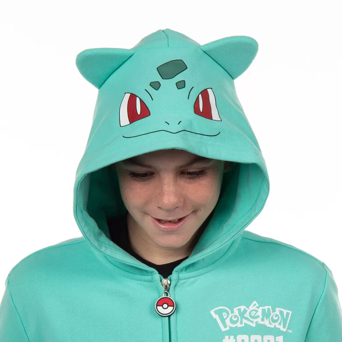 Детский худи-костюм с 3D капюшоном и принтом Pokemon Bulbasaur Mad Engine, Bulbasaur — фото 2