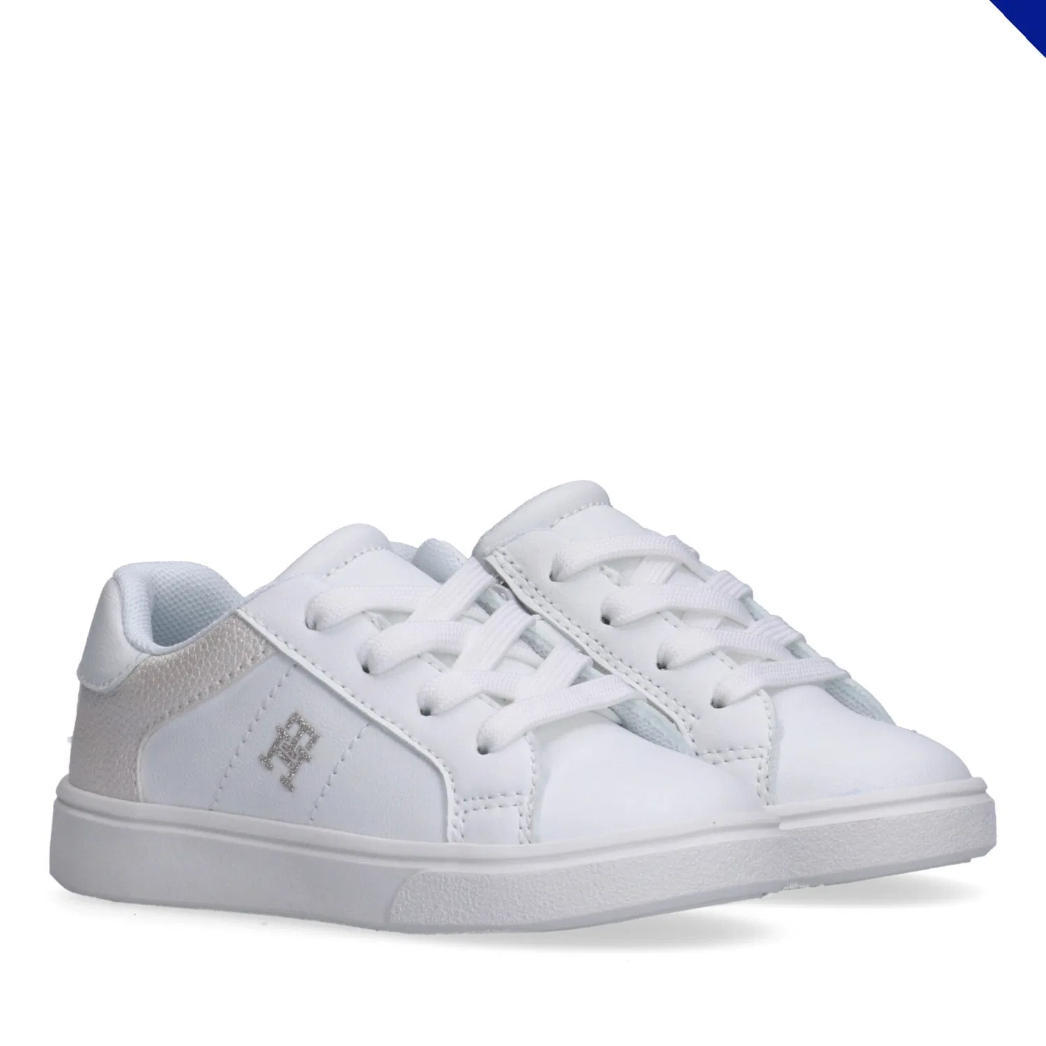 Детские кроссовки с контрастной отделкой Tommy Hilfiger, White/Beige