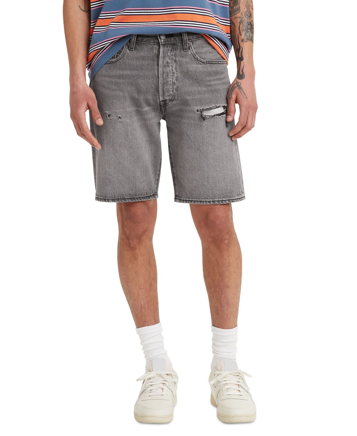 

Мужские эластичные джинсовые шорты 501 original с подолом Levi's, мульти
