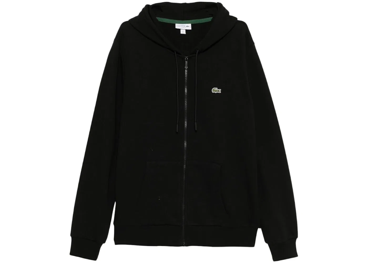 Мужская худи на молнии с начесом Lacoste, Black