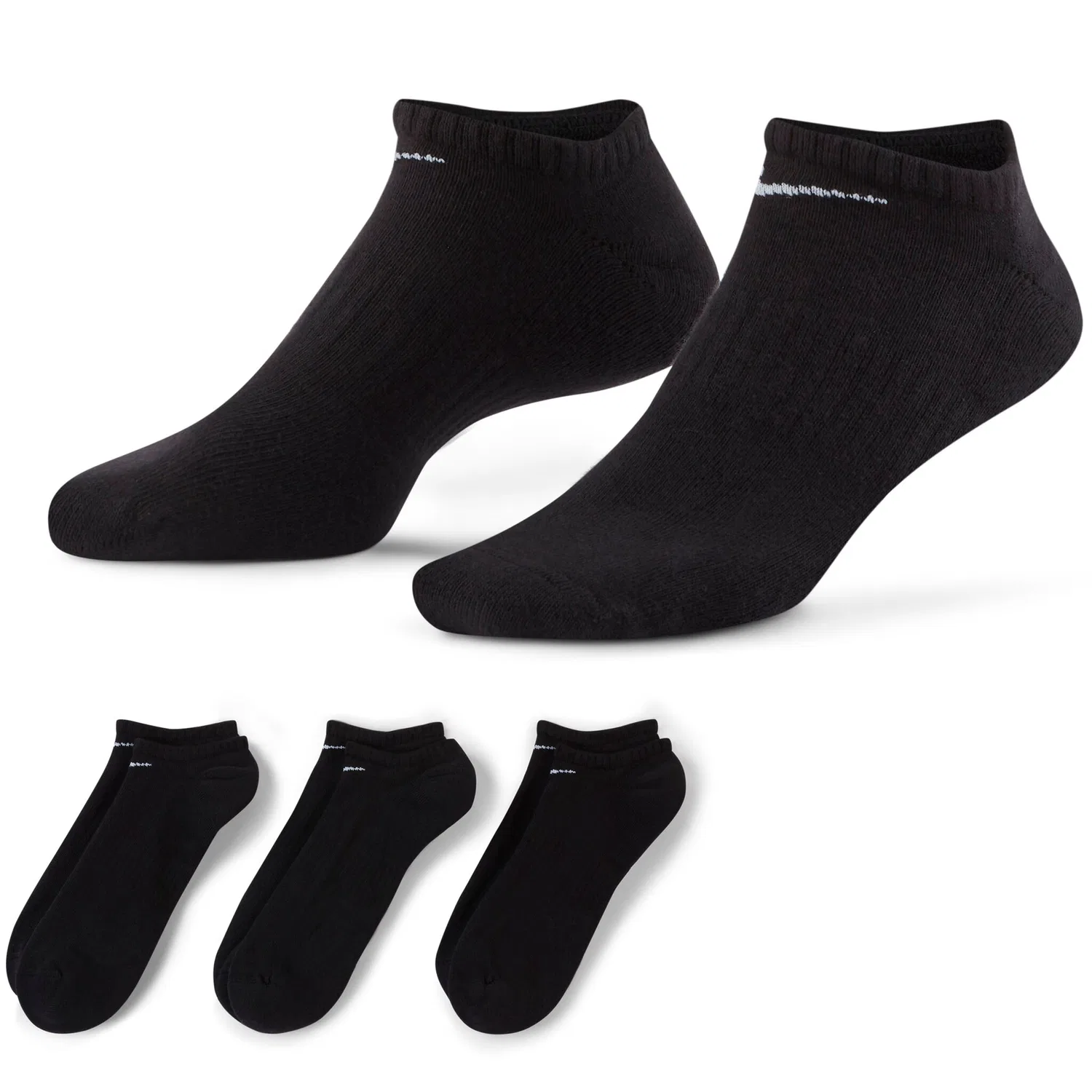Мужские носки для тренировок с амортизацией Nike, Black/White