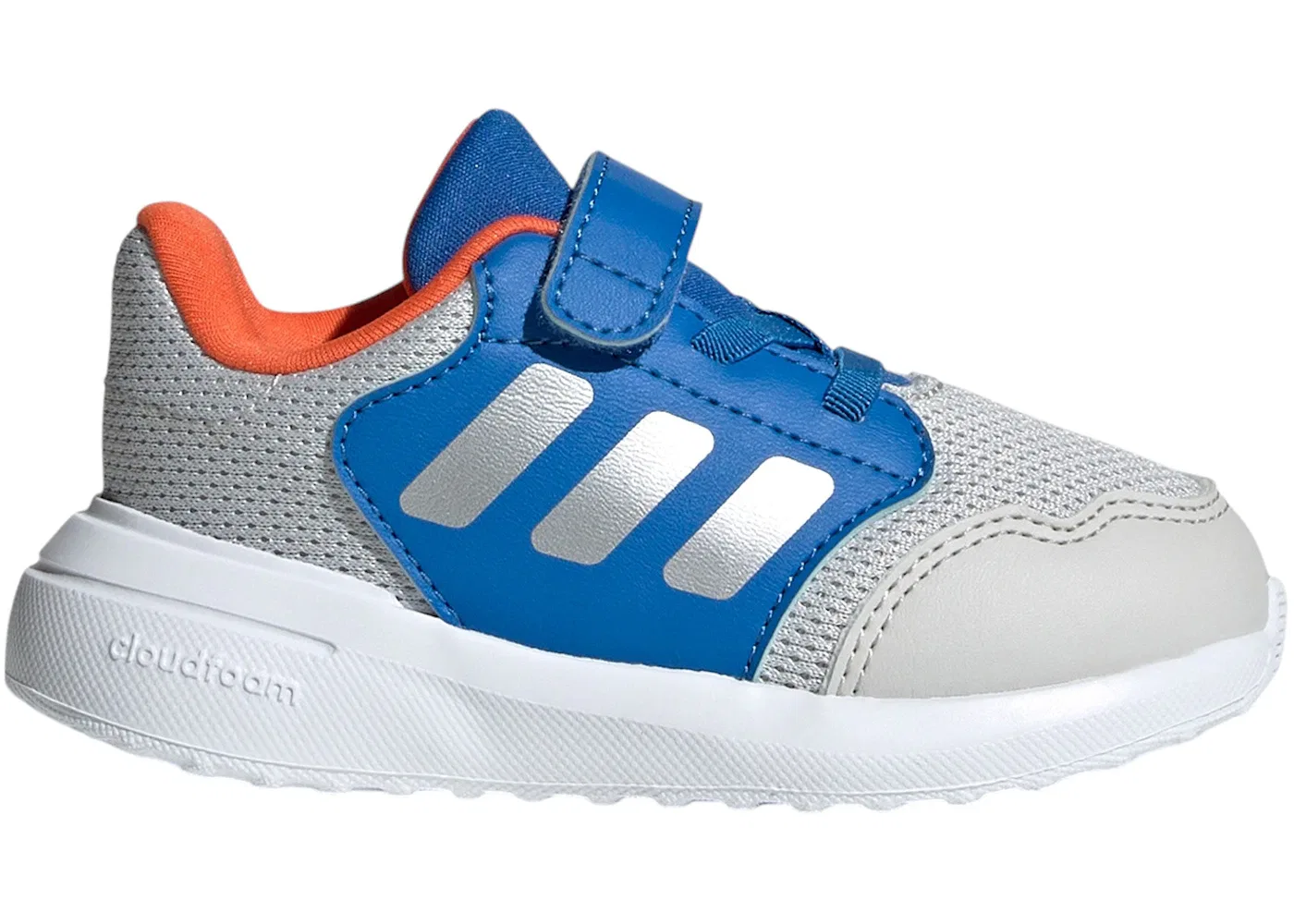 Детские кроссовки для активного отдыха Tensaur Run 3.0 Adidas, Grey One Silver Metallic Bright Royal