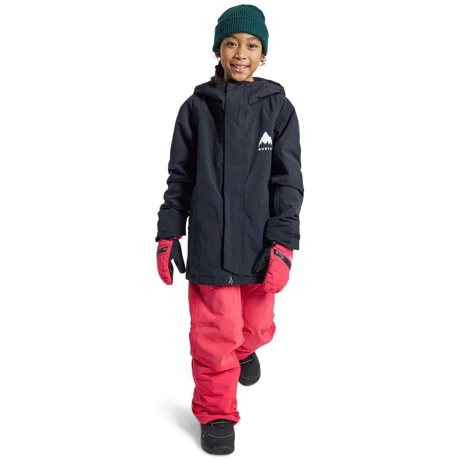 Куртка детская утепленная с капюшоном Skimmer 2L Burton, True Black — фото 4