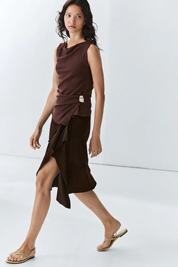 Женский топ без рукавов Massimo Dutti, Potlic — фото 3
