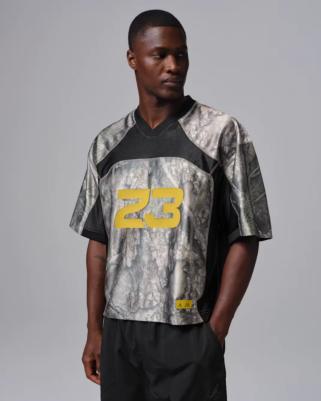 Мужская футболка Realtree Jordan Brooklyn, White/Black/Bright Citron