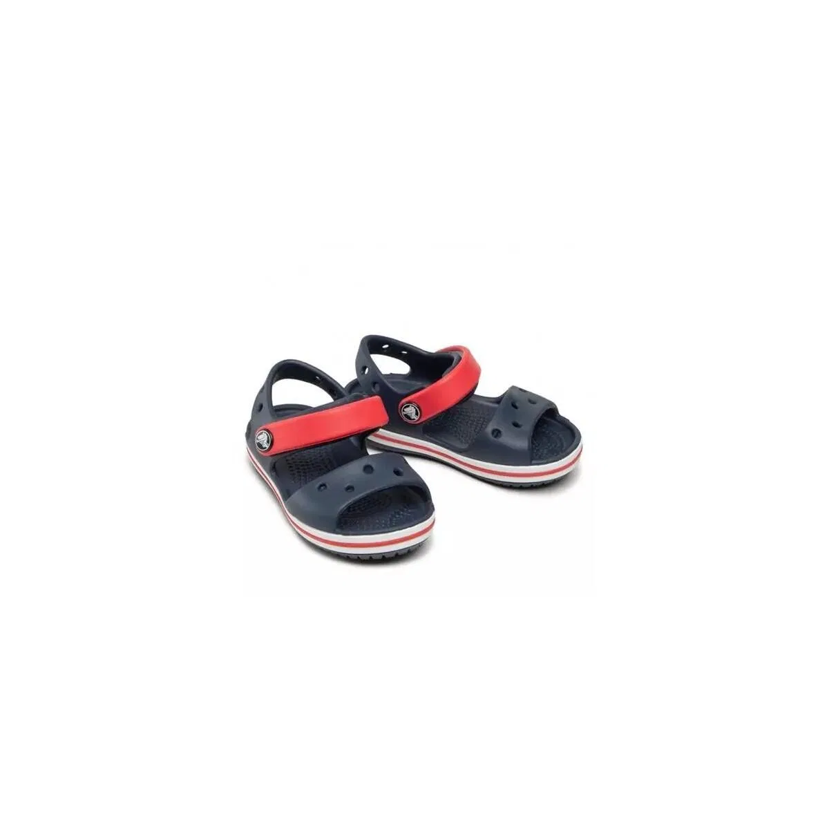 Детские сандалии из каучука Crocs CRACBAND SANDAL, Dunkelblau Rot — фото 3