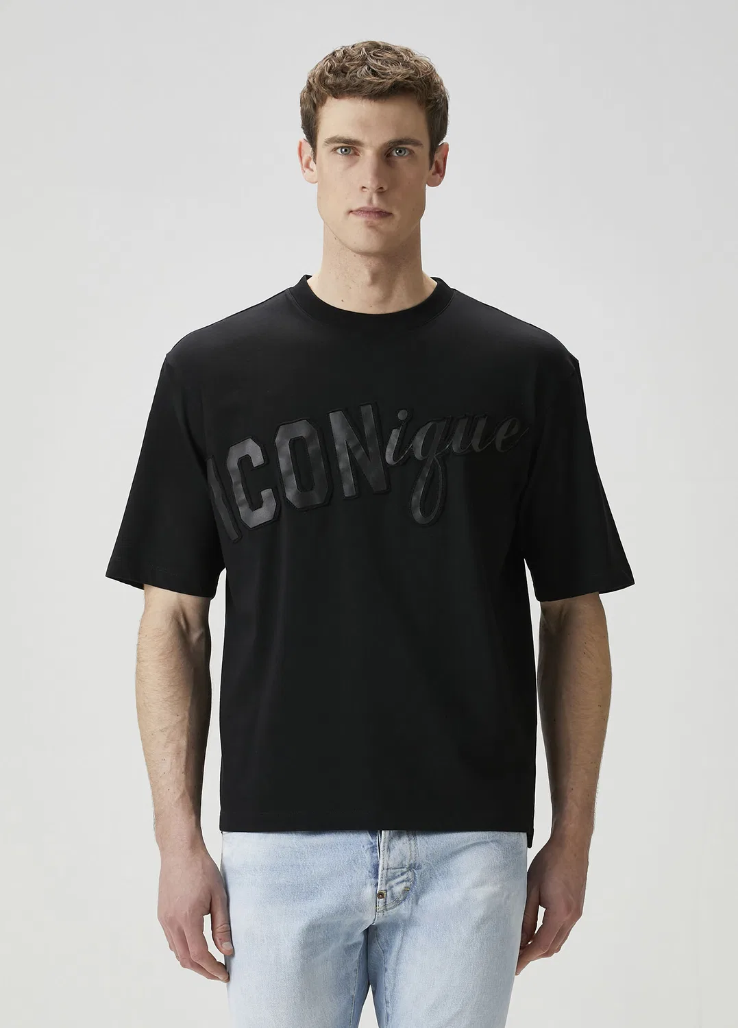 Футболка с принтом Iconique Dsquared2, black