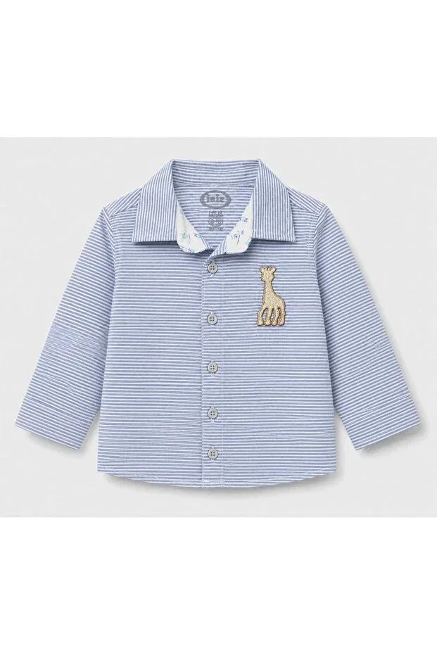Детская рубашка для мальчиков с длинным рукавом Isis baby boy Outlet, Blue — фото 2