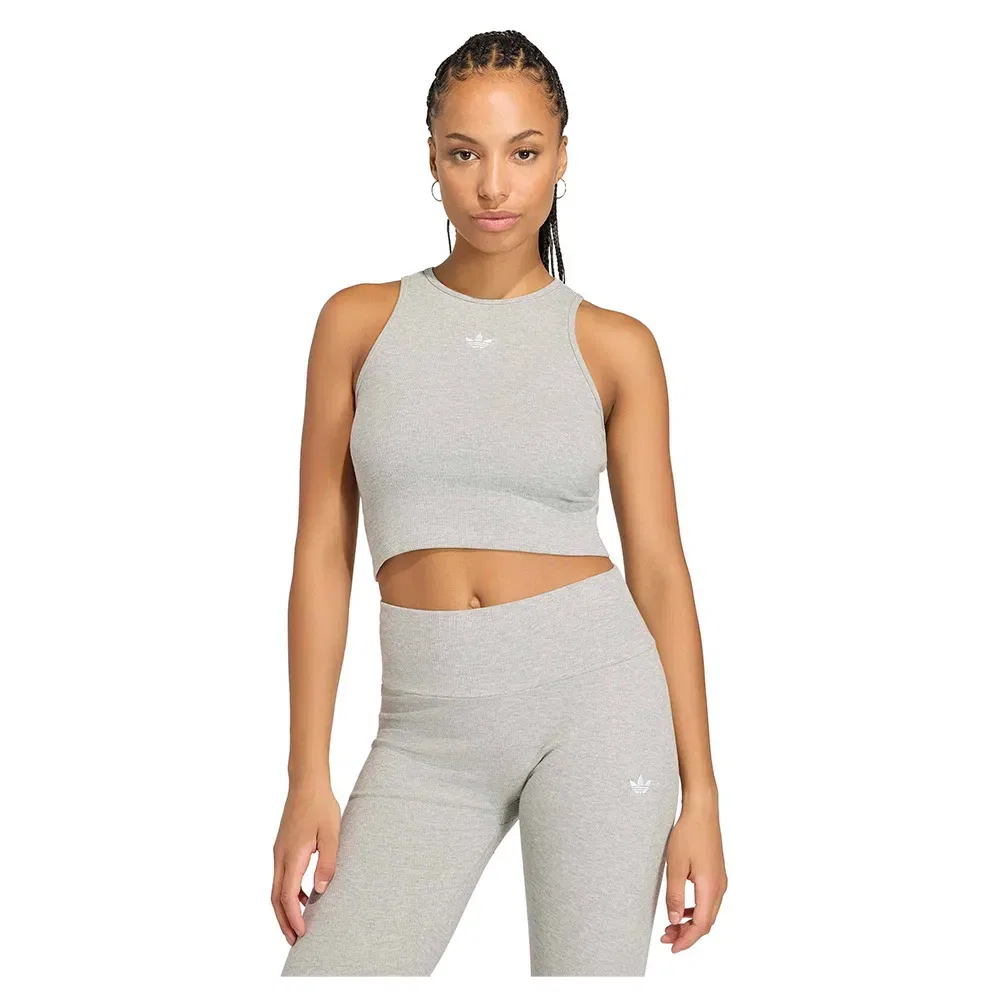 Женская майка без рукавов из риба Adidas Originals, Grey