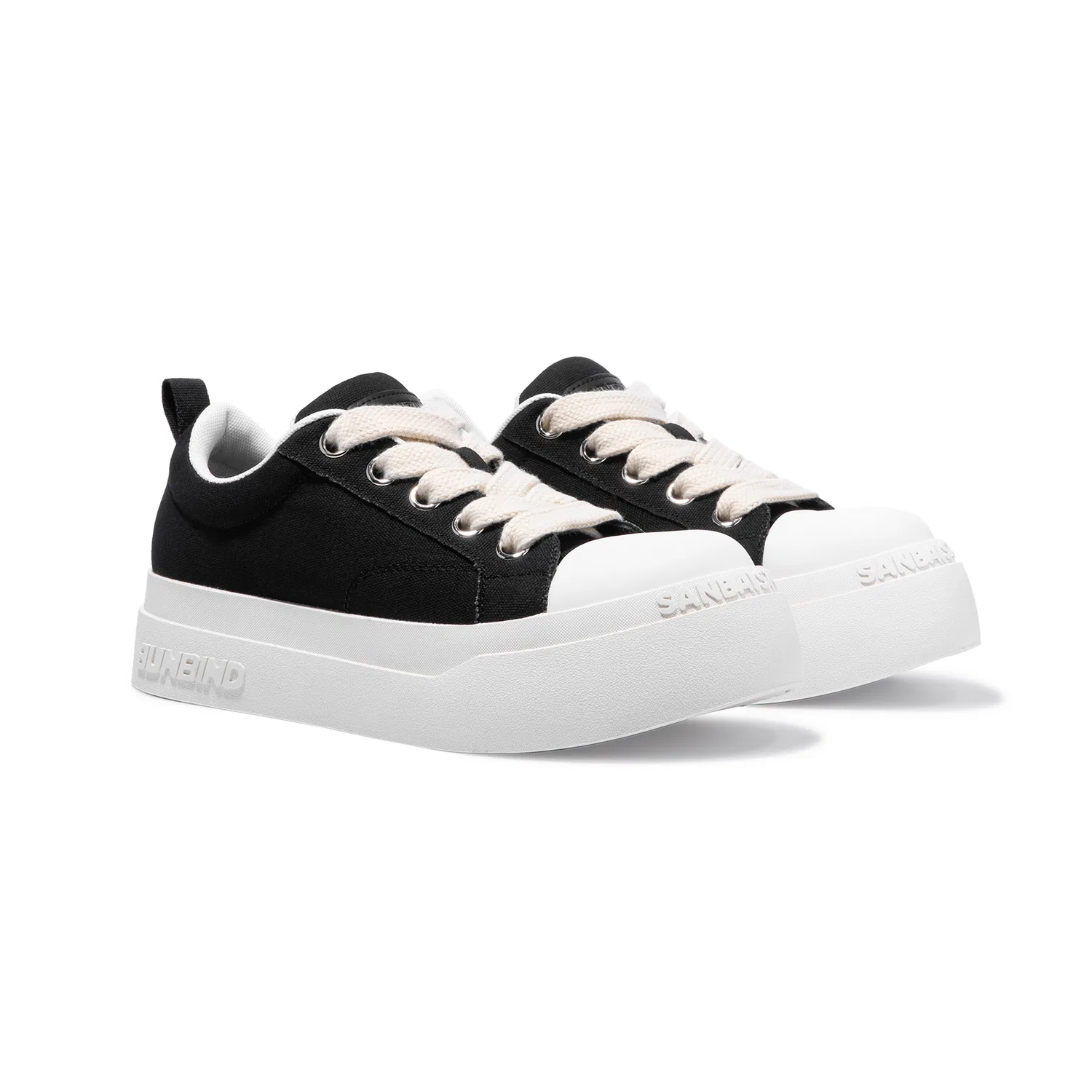 Детские кеды из канваса Low top Canvas Shoes SANBAI STUDIO, Fair Skin — фото 4