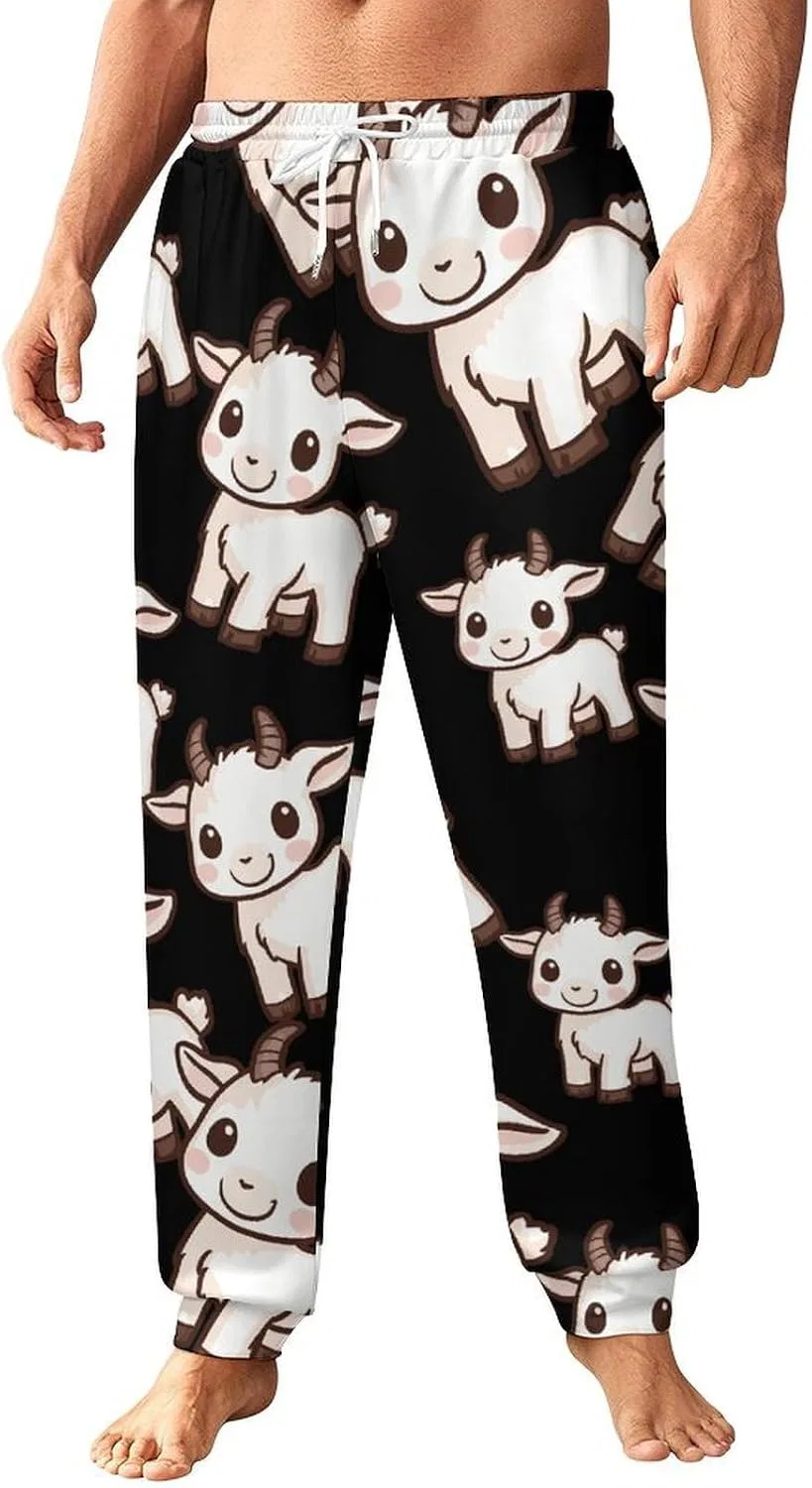 Мужские спортивные брюки с эластичным поясом, Cute-Goat Fashion