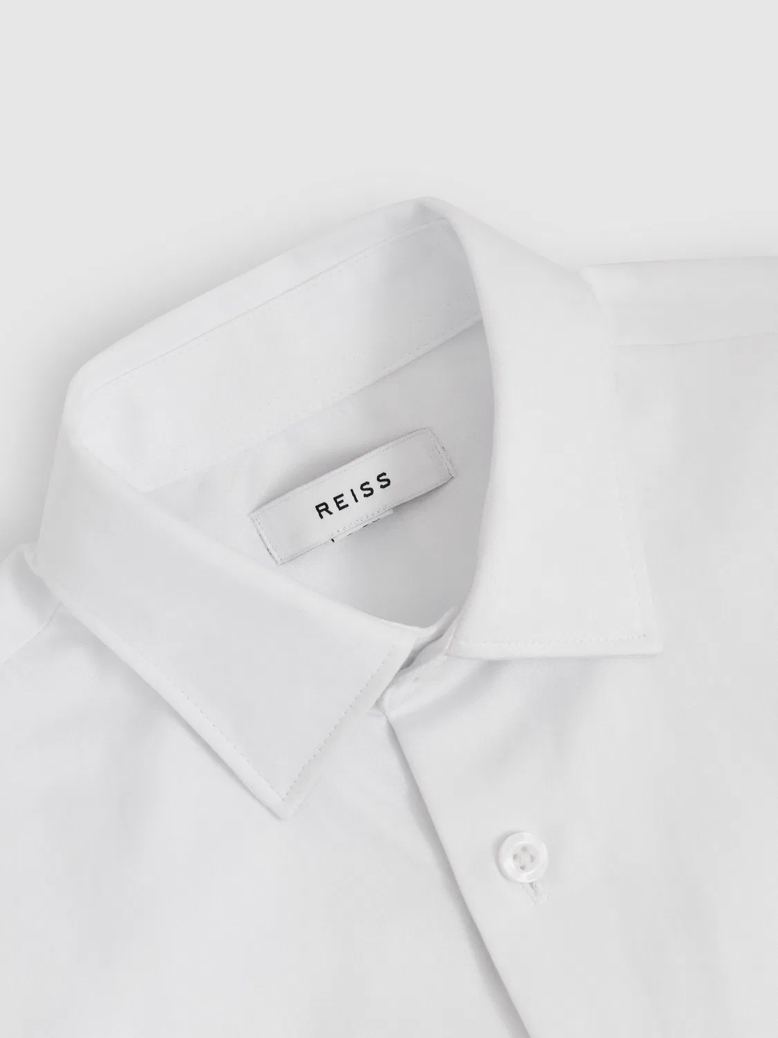 Рубашка хлопковая, slim fit Woods Reiss, белая — фото 4