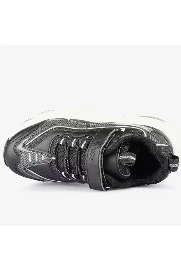 Детские спортивные ортопедические кроссовки для девочек Vicco, Black — фото 4